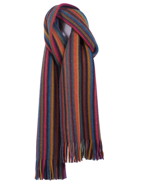 Colorful Cozy Soft Wool Knit Scarf