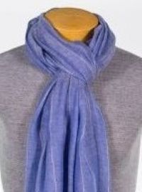 Striped Italian Linen Scarf