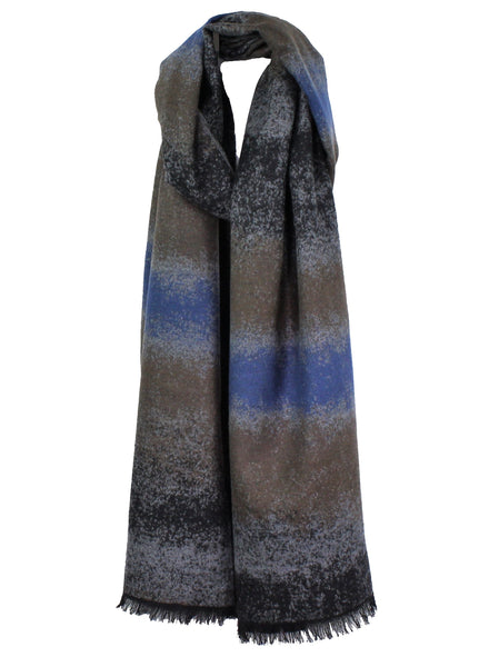 Elegant Earth Tones Brushed Silk Scarf