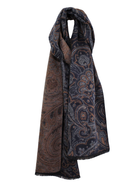 Fab Paisley Brushed Silk Scarf