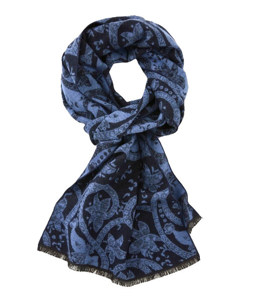 All-Over Paisley Brushed Silk Scarf