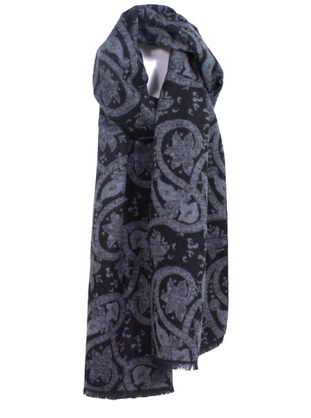 Classic All Over Paisley Brushed Silk Scarf