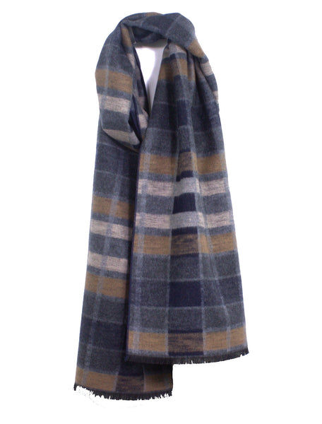 Fun Plaid Brushed Silk Scarf