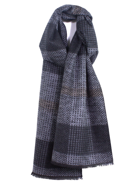 Plaid Brushed Silk Scarf