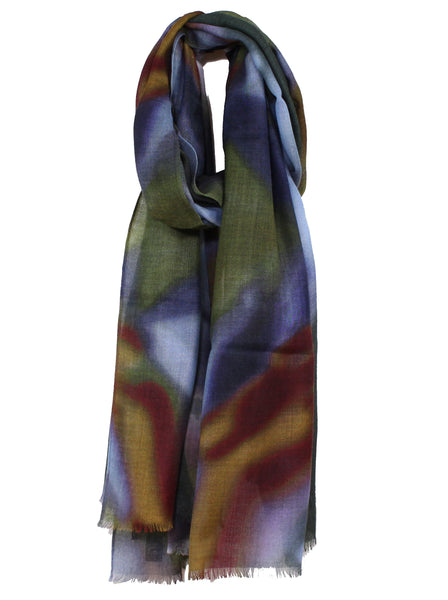 Fantastic Printed Wool Challis Scarf